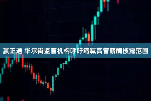 赢正通 华尔街监管机构呼吁缩减高管薪酬披露范围