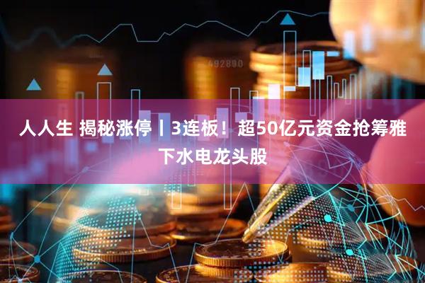 人人生 揭秘涨停丨3连板！超50亿元资金抢筹雅下水电龙头股